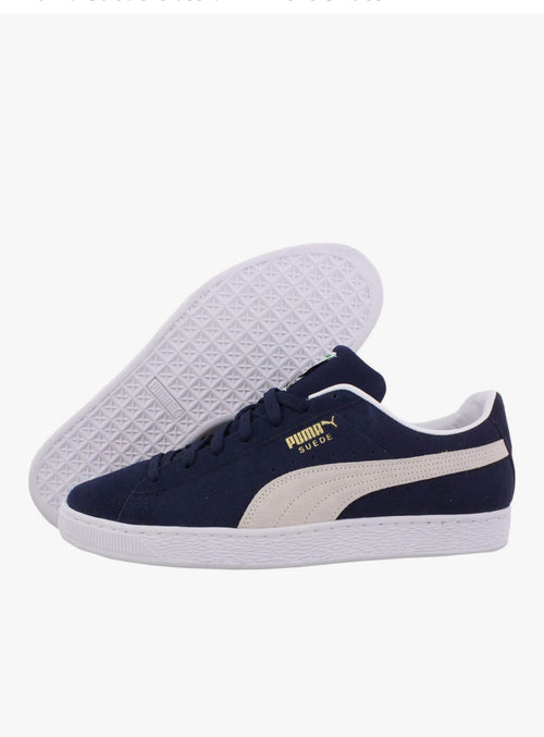 Blue puma suede classics